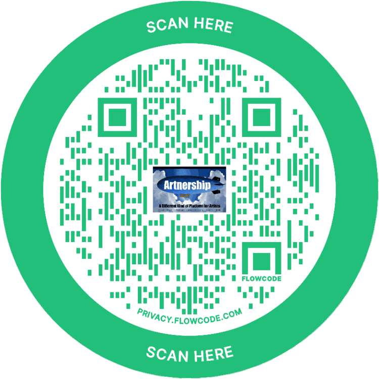 Scan to donate to the Artnership GoFundMe